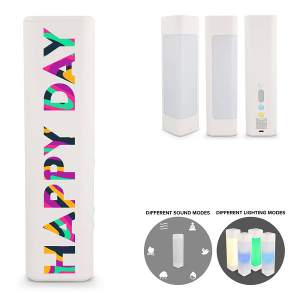 Xoopar Aura White Noise Speaker Gemaakt van Gerecycled Plastic