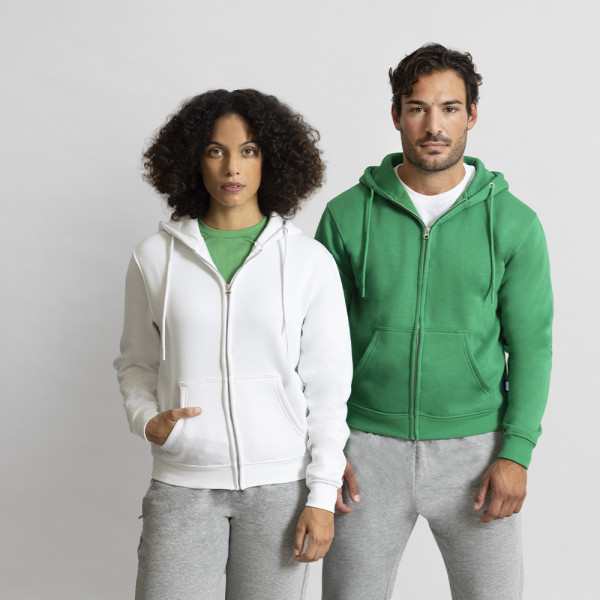 Volwassene Hooded + Rits Sweatshirt Walder