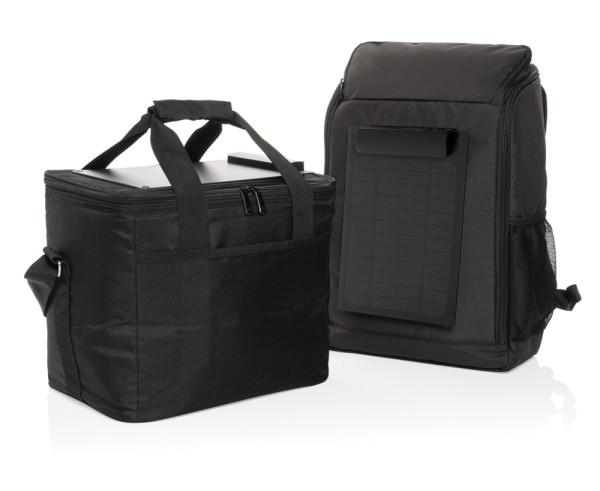 Pedro AWARE™ RPET deluxe koeltas with 5W solar panel