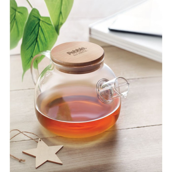 MUNNAR - Glazen theepot 850ml