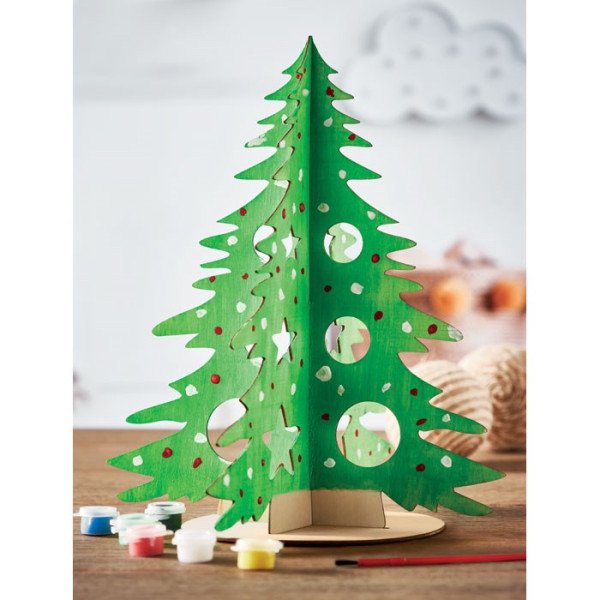 TREE AND PAINT - DIY houten kerstboom
