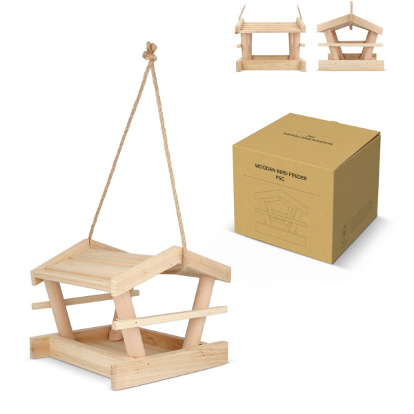 Houten Vogelvoederhuisje FSC