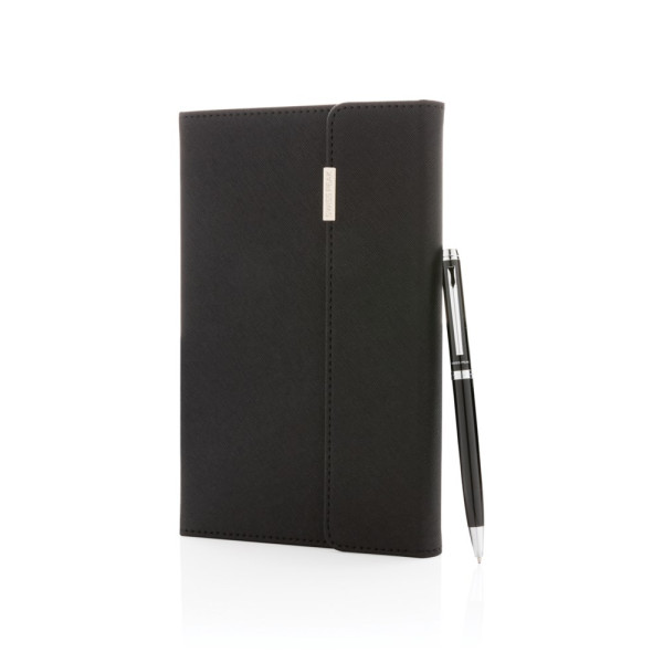 Swiss Peak deluxe A5 notitieboek en pen set